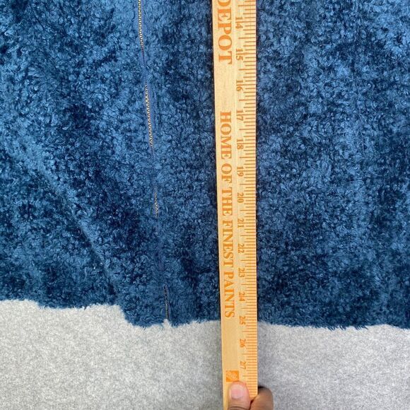 PENDLETON Women’s Sherpa Fleece Deep Pile Blue/Blackwatch Plaid Jacket Sz M - Picture 10 of 12